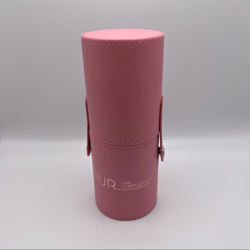 * New Without Tags PUR Pink Makeup Brushes in Case - Picture 3 of 5